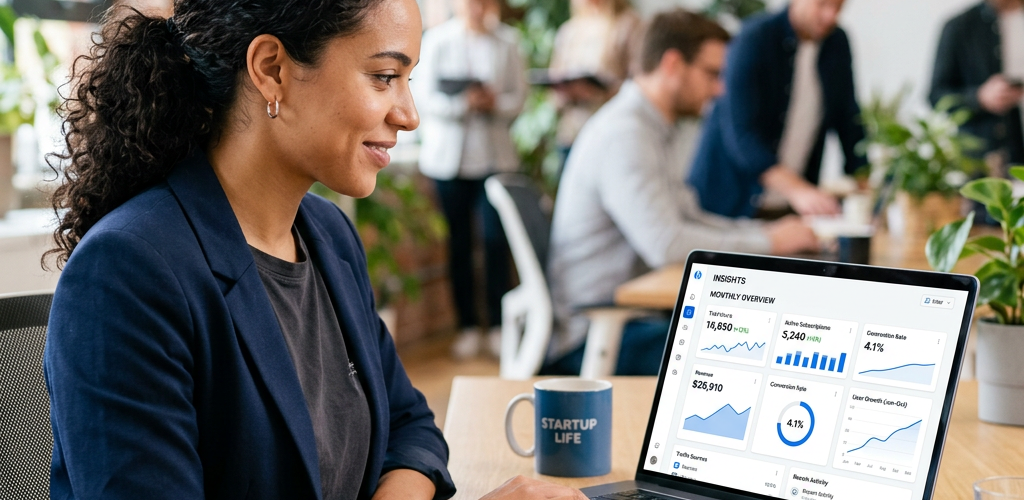 Affordable startup analytics dashboard